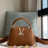  Graceful structured bag carried on shoulder 22