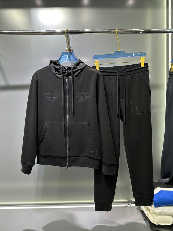 Front view of Louis Vuitton luxury clothing with contemporary cut