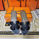 Hermès Grey Gladiator Sandals - Detail Shot of Craftsmanship