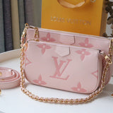 Front view of refined classic women's handbag – women's statement bag