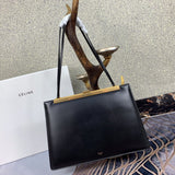 Front view of sleek elevated women's handbag – women's statement bag