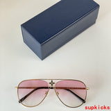 Lifestyle view of Louis Vuitton unisex sunglasses