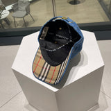 Side view of Burberry unisex cap