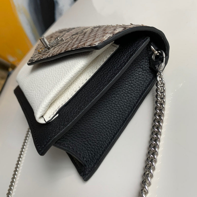 Back view of premium refined women's handbag – women's statement bag