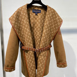 Side profile of Louis Vuitton luxury clothing with contemporary cut