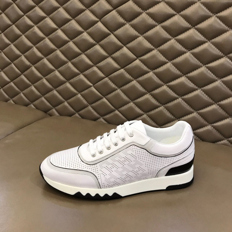 Hermès White Slip-On Sneakers - Angled View