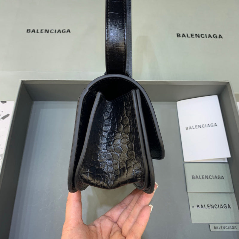 Elegant Faux Leather Handbag - Signature Hardware Accents | Women's Statement Accessory #408 - back view (image 4) of designer-inspired handbag