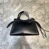 Statement Vegan Leather Handbag - Refined Silhouette | Women's Designer-Inspired Purse #682 - back view (image 4) of designer-inspired handbag