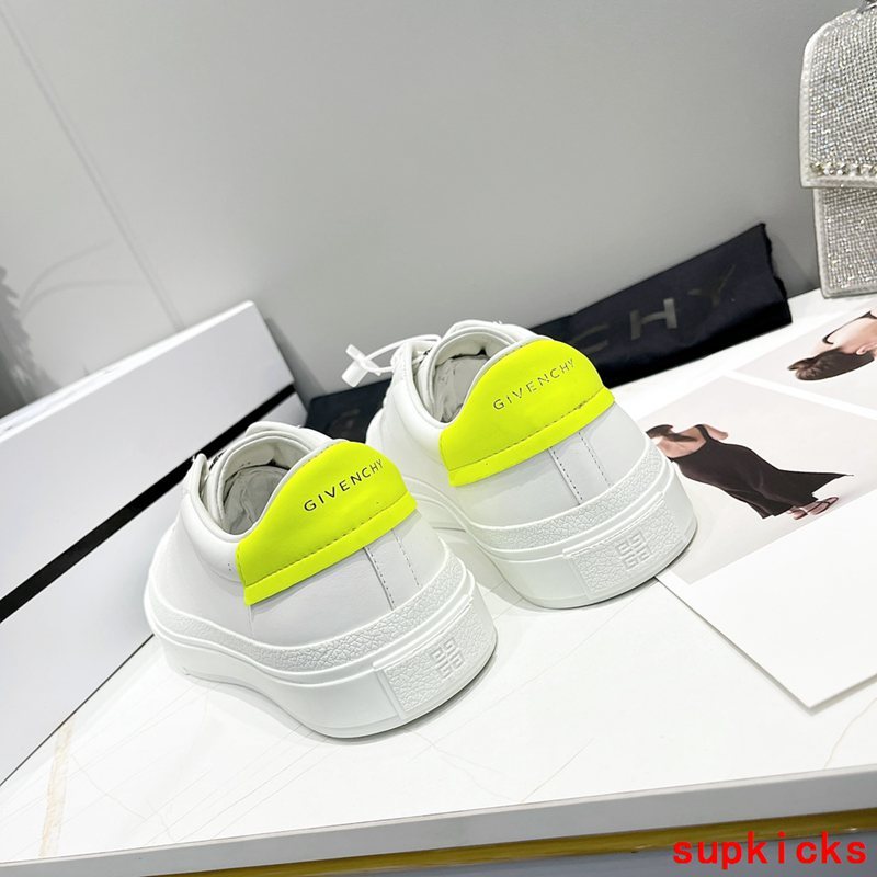 Givenchy Grey Chunky Platform Sneakers - Heel Detail View