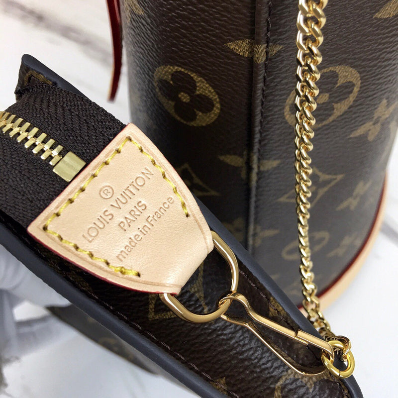 Back view of refined signature women's handbag – women's premium purse