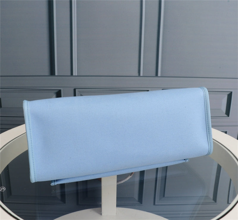 Side view of chic structured handbag