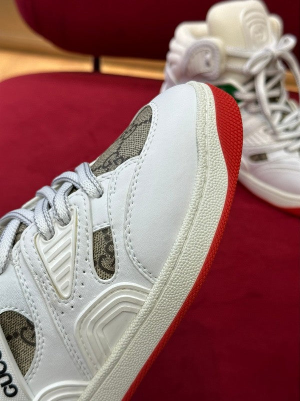 Gucci stone beige luxury sneakers view 5 classic court silhouette