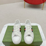 Gucci sneakers detailed view showing premium designer craftsmanship