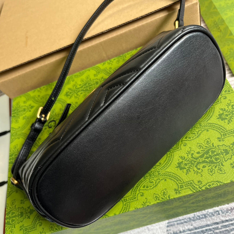 Back view of structured polished women's handbag – women's premium purse