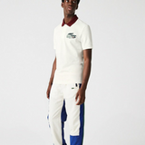Front view of Lacoste luxury clothing with tailored silhouette