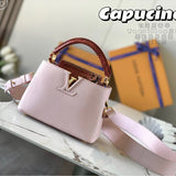 Side profile of everyday-luxe signature women's handbag – women's designer-style accessory