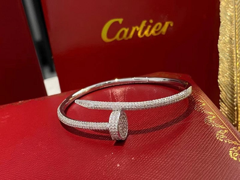 Close-up detail view of Cartier unisex jewelry piece