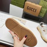 Gucci stone beige luxury sneakers view 7 chunky sole construction