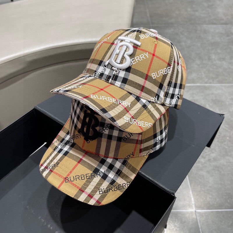 Side view of Burberry unisex cap