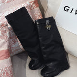 Givenchy Black Chunky Platform Sneakers - Sole Detail View