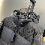Flat lay presentation of Louis Vuitton luxury clothing with contemporary cut