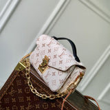  crossbody bag close-up of hardware and finish