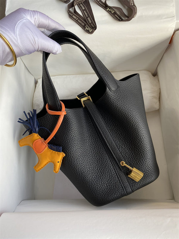 Sophisticated bag shown from front angle