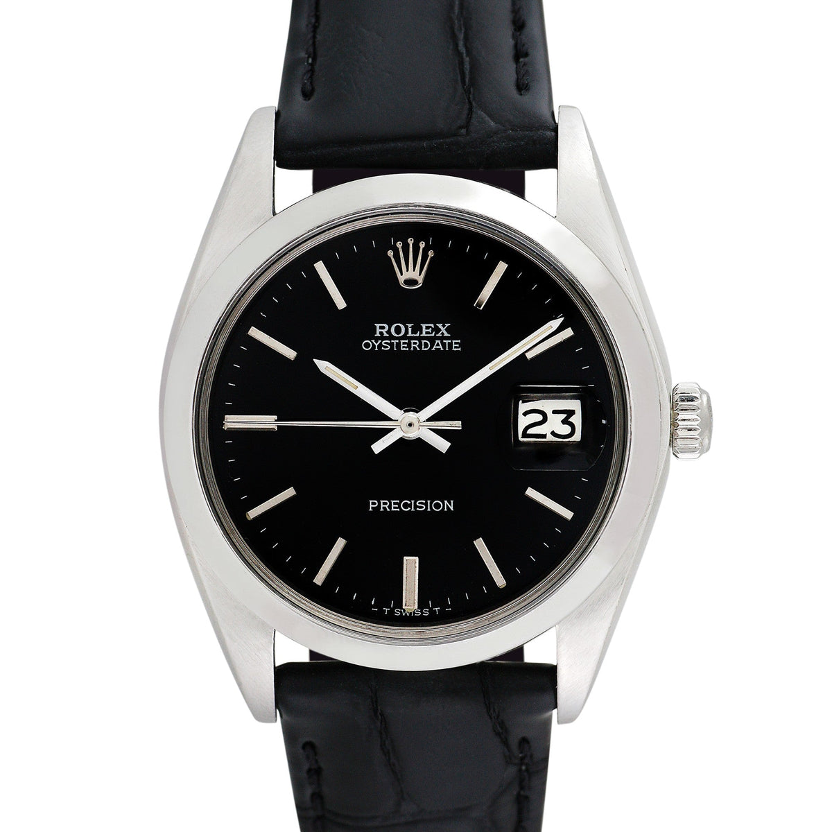 Side view of Rolex men's watch
