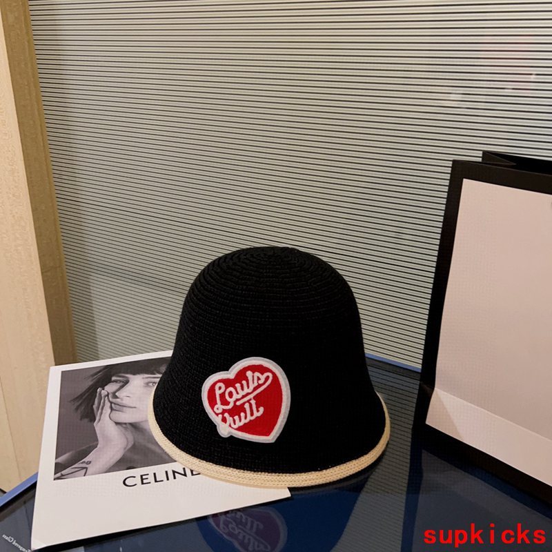 Close-up detail view of Louis Vuitton unisex cap