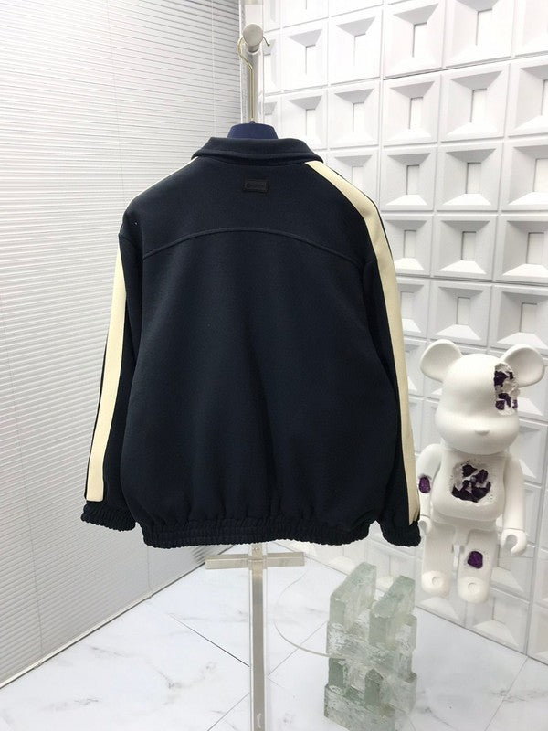 Back view of Louis Vuitton luxury clothing with tailored silhouette