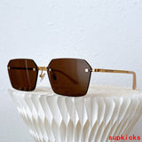 Close-up detail view of Louis Vuitton unisex sunglasses