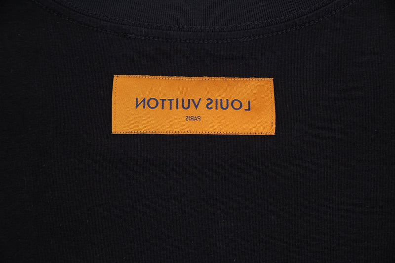 Back view of Louis Vuitton cotton t-shirt with relaxed-fit cut