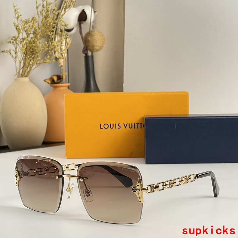Side view of Louis Vuitton unisex sunglasses