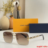 Side view of Louis Vuitton unisex sunglasses