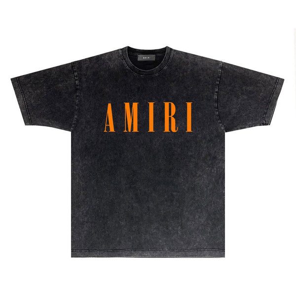 Close-up of Amiri t-shirt craftsmanship