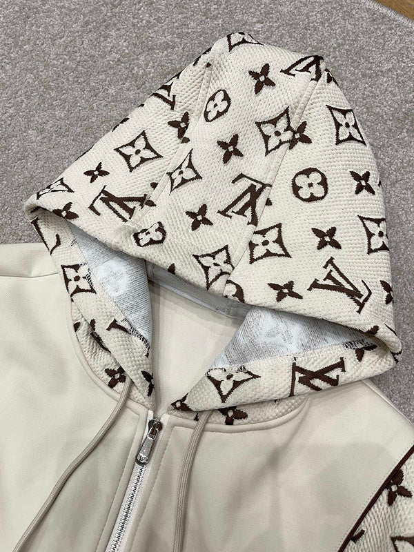 Side profile of Louis Vuitton luxury clothing with tailored silhouette