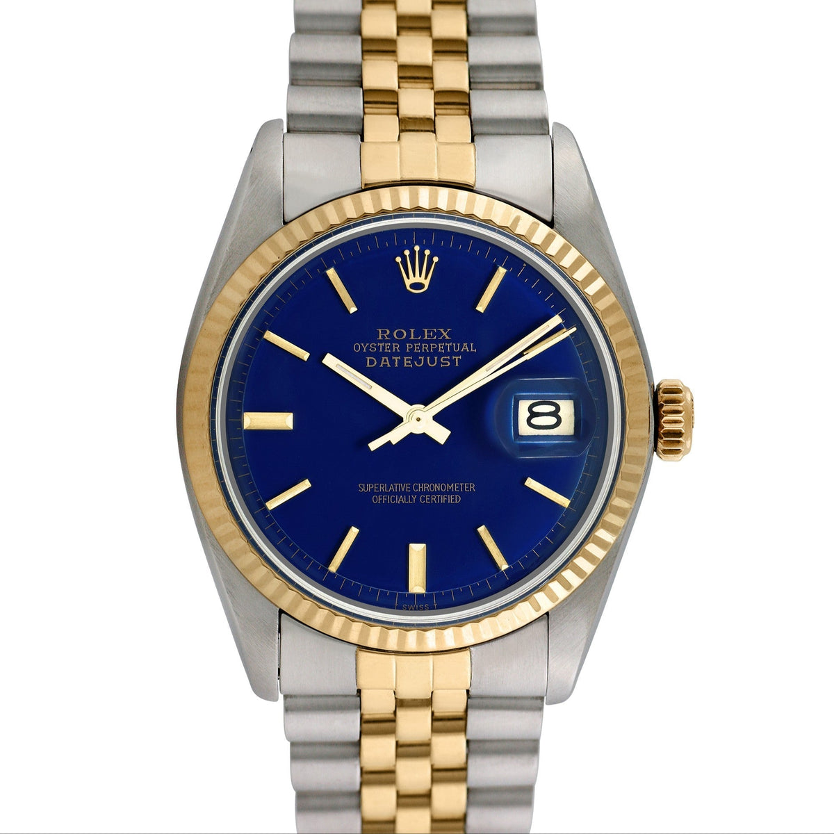 Side view of Rolex men's watch