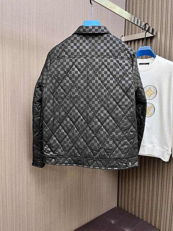Side profile of Louis Vuitton luxury clothing with streetwear-inspired cut