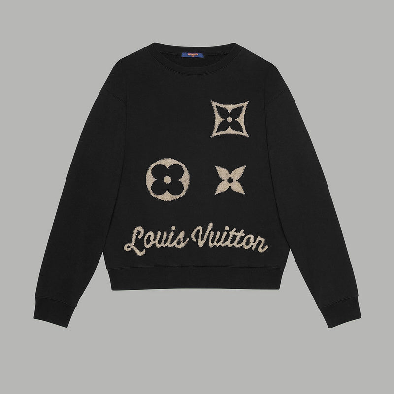 Front view of Louis Vuitton luxury clothing with tailored silhouette