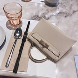 Tailored handbag styled for everyday wear