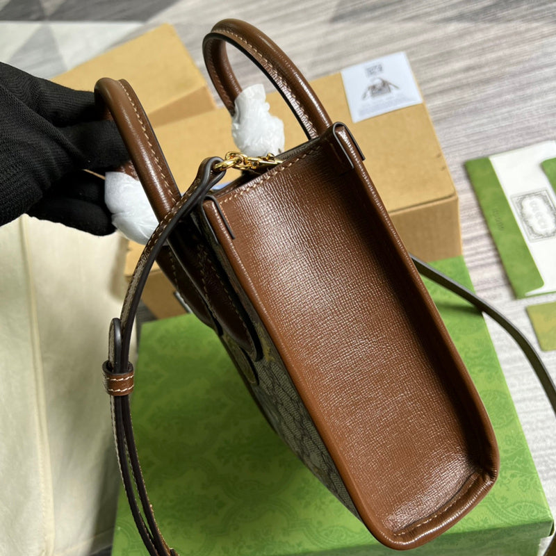 Top view of classic sleek women's handbag – women's designer-style accessory