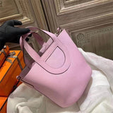  signature structured bag detail view showing craftsmanship