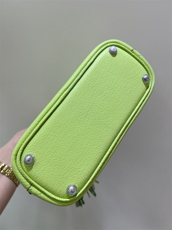 Close-up detail of clean-lined bag design