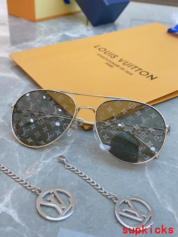Side view of Louis Vuitton unisex sunglasses