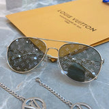 Side view of Louis Vuitton unisex sunglasses