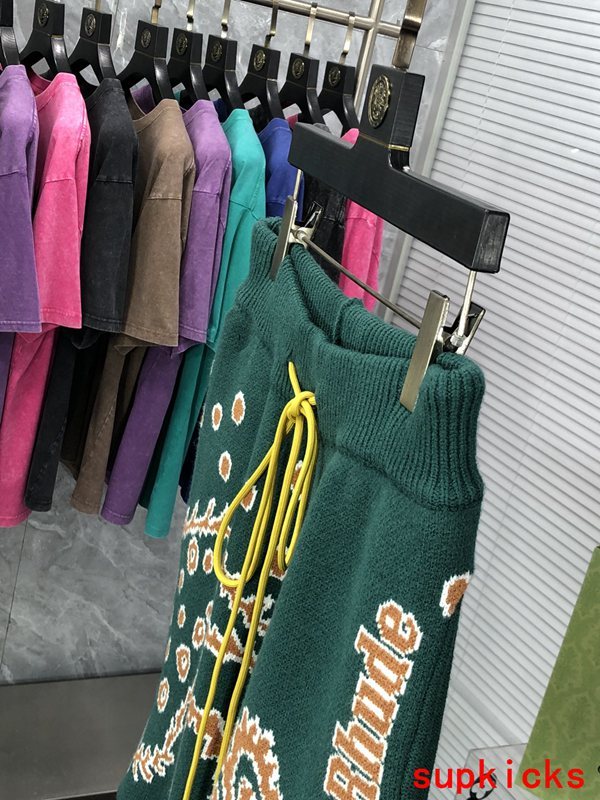 Back view of Rhude luxury clothing with contemporary cut