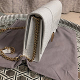 Back view of premium classic women's handbag – women's everyday handbag