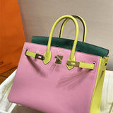 Close-up detail of curated bag design