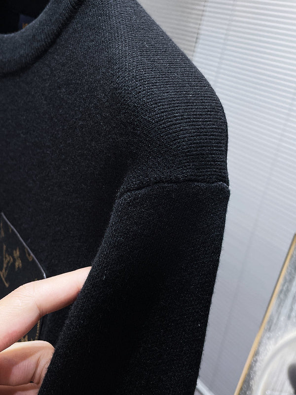 Back view of Louis Vuitton luxury clothing with relaxed-fit cut