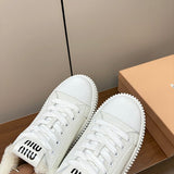 Close-up of Miu Miu shoes craftsmanship